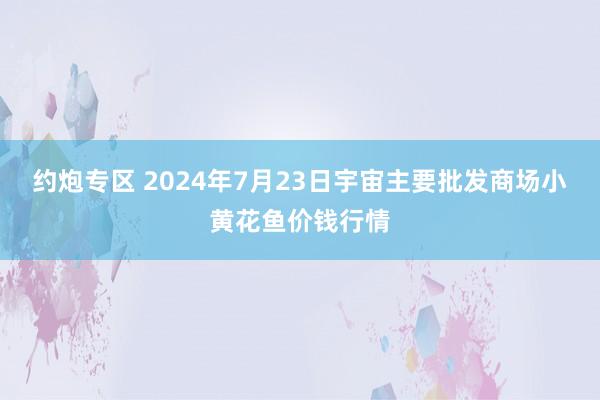 约炮专区 2024年7月23日宇宙主要批发商场小黄花鱼价钱行情