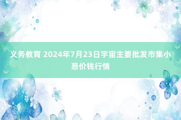 义务教育 2024年7月23日宇宙主要批发市集小葱价钱行情