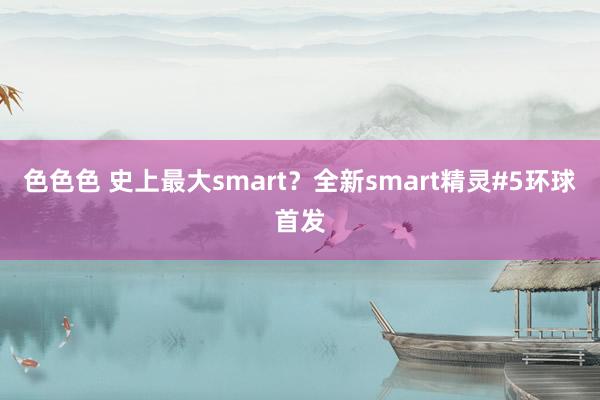 色色色 史上最大smart？全新smart精灵#5环球首发