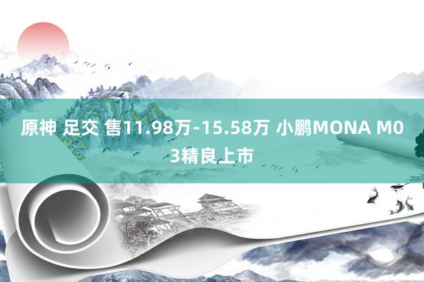 原神 足交 售11.98万-15.58万 小鹏MONA M03精良上市