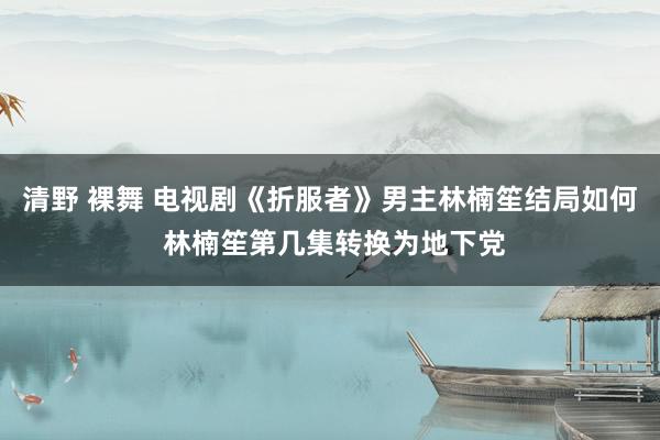 清野 裸舞 电视剧《折服者》男主林楠笙结局如何 林楠笙第几集转换为地下党